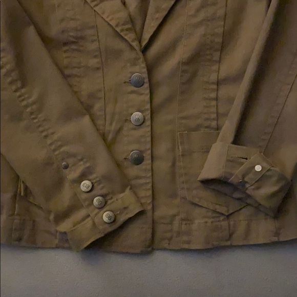 Tan Canvas Jacket, Size 8 - Picture 8 of 8